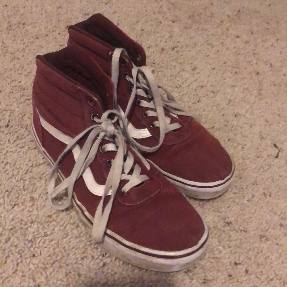 Red high top vans